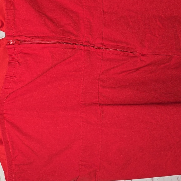 TORRID Tank Top Zipper Back Rayon Cotton Spandex Red Adjustable Straps Size 6 - Picture 9 of 15